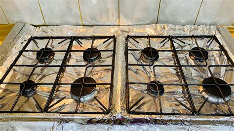 can you put aluminum foil on gas stove top